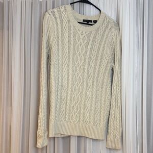 Jeanne Pierre Women's Cable Knit Sweater - Cream